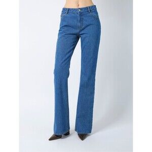 Aknvas The Viv jeans , Mid-Rise Flare Jeans - Blue